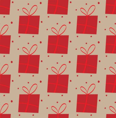 Yeni yıl hediyeleri, kış tatili sürprizi, kusursuz desenler.