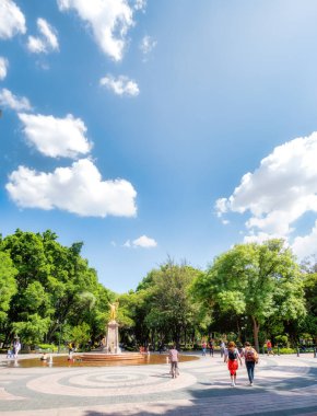 Queretaro Meksika 'dan Alameda.