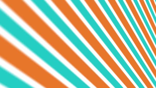 Orange Green White Stripes Neatly Arranged Moving Same Direction All — Stock Video