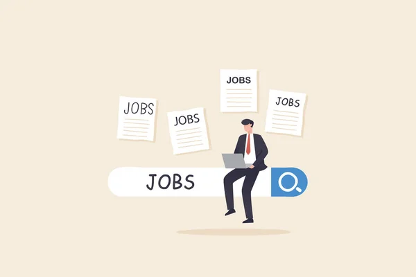 Search New Job Employment Career Job Search Find Opportunity Seek — Stockfoto