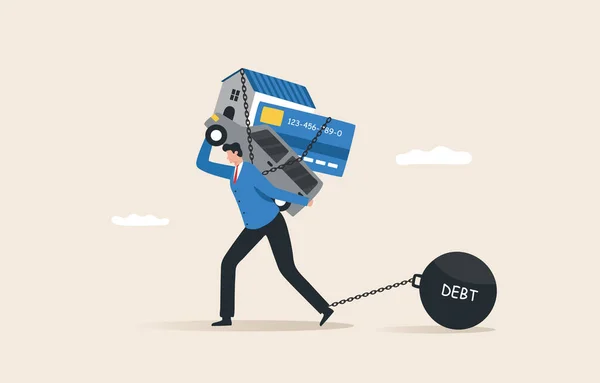 Interest Household Debt Monthly Debt Payment Home Loan Housing Loan — Foto de Stock