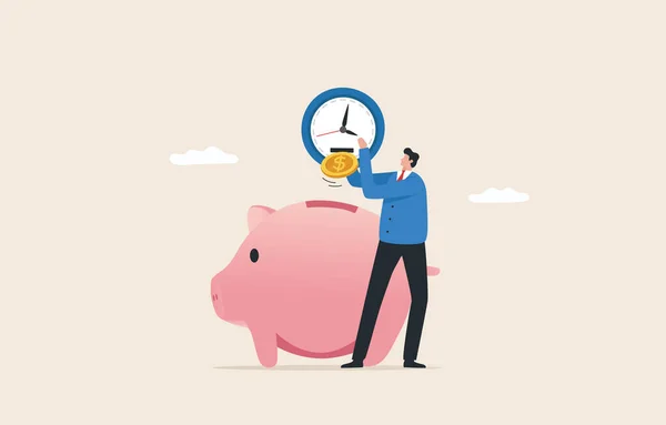 Time Savings Money Increase Investment — Zdjęcie stockowe