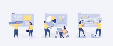  business concepts of entrepreneurs. Concepts for web design