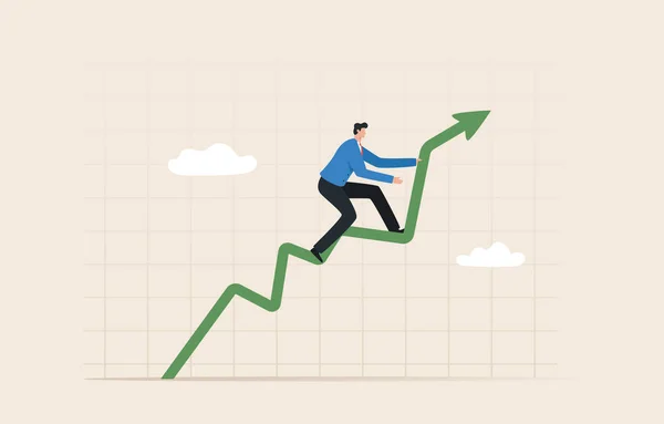 Stairway Graph Success — Stock Fotó