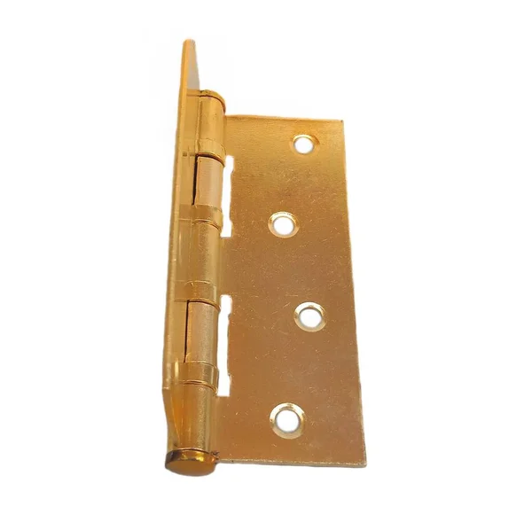 Gold Color Door Hinges Quality Stainless Steel Folding Hinge Building — Foto Stock