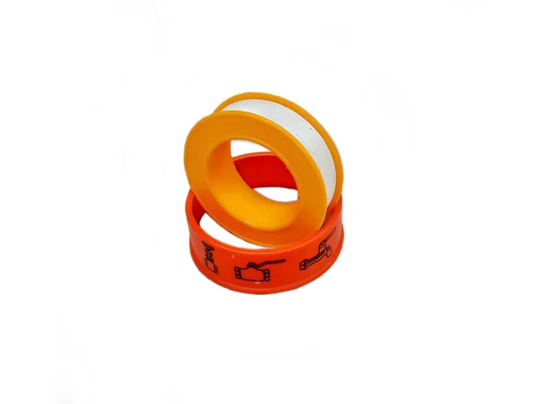 Orange Seal Tape Pipe Adhesive Doesn Come Loose — Foto Stock