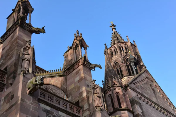 Part Minster City Center Freiburg Breisgau Black Forest Baden Wuerttemberg — Stock Photo, Image