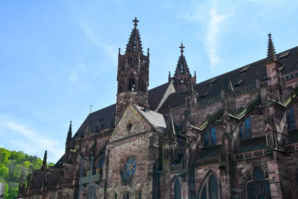 Part Minster City Center Freiburg Breisgau Black Forest Baden Wuerttemberg — Stock Photo, Image