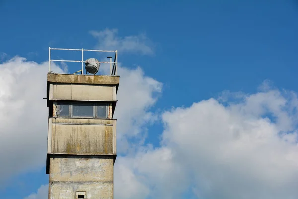 Stará Pohraniční Strážní Věž Bývalého Pohraničního Opevnění Ndr Pohraničním Trojúhelníku — Stock fotografie