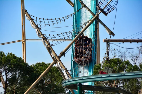 Europa Park Rust Germany April 20Th 2022 Water Roller Coaster — 图库照片