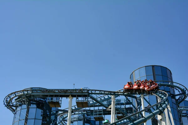 Europa Park Rust Allemagne Avril 2022 Roller Coaster Dans Parc — Photo