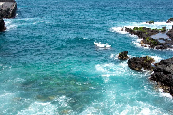 Rocks Breakers Coast Canary Island Tenerife Spain — Zdjęcie stockowe