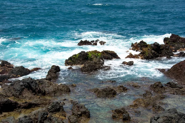 Rocks Breakers Coast Canary Island Tenerife Spain — Stock fotografie