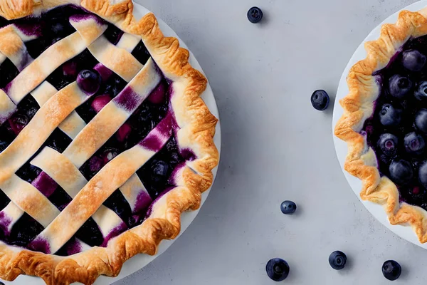 tasty blueberry pie, high calorie baked food item, sweet and sugary