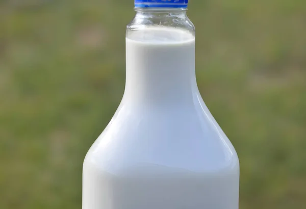 Una Botella Leche Bebida Natural Saludable Buena Nutrición Fuente Calcio —  Fotos de Stock