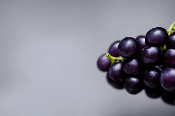 Quadro Uvas Pretas Fruta Suculenta Saudável — Fotografia de Stock