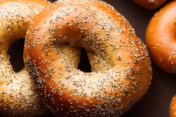 Photo Bagels Savoureux Pâtisserie Restauration Rapide Pour Petit Déjeuner — Photo