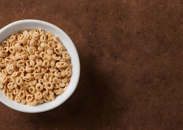 Cereales Leche Alimentos Saludables Para Desayuno Alimentos Básicos Buena Nutrición — Foto de Stock