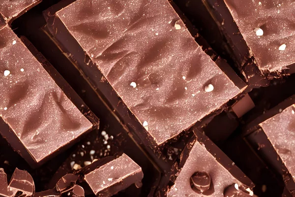 Choklad Söt Mat Gjord Kakao Och Mjölk Smaskigt Mellanmål — Stockfoto