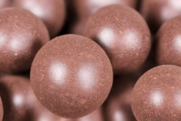 Esferas Chocolate Snack Rápido Dulce Bolas Chocolate Azucaradas — Foto de Stock