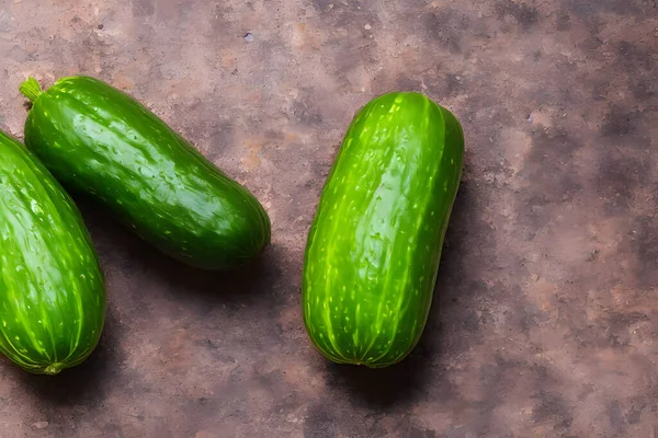 Yeşil Salatalık Fotoğrafı Taze Sebze Yeni Hasat Edilmiş — Stok fotoğraf