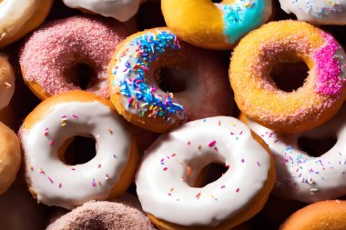 Çörekler, popüler fast food ürünleri, kahvaltı için iyi ya da atıştırmalık olarak.