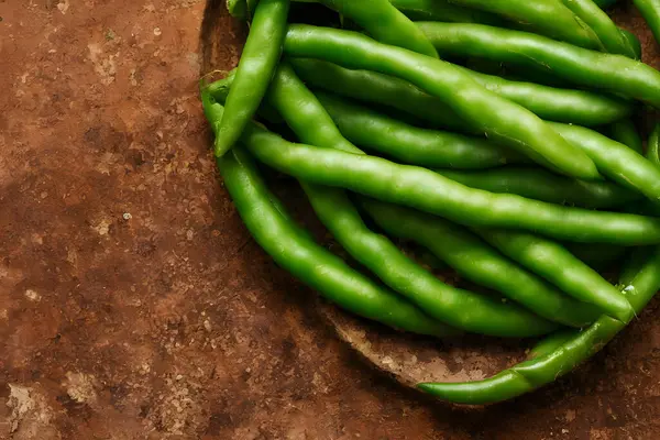 Haricots Verts Aliments Sains Pour Légumes Fraîchement Récoltés Produits Agricoles — Photo