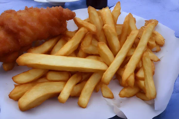Ryby Frytki Popularne Angielskie Jedzenie Fast Food Pozycji — Zdjęcie stockowe