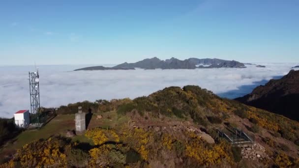 Vista Pico Ruivo Paul Nas Montanhas Mais Altas Madeira Portugal — Vídeo de Stock