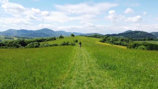 Der Aktive Gesunde Und Braunhaarige Athlet Verbessert Seine Explosivität Und — Stockvideo