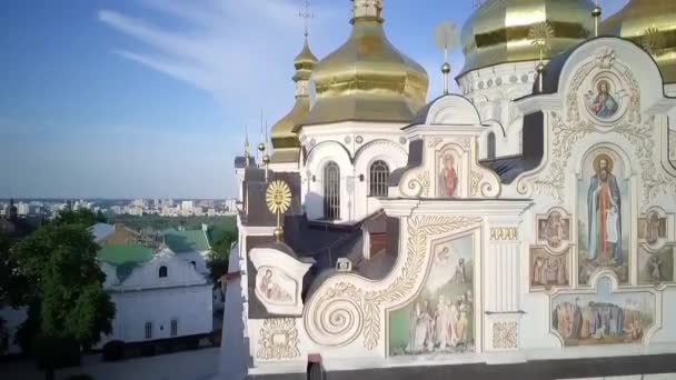 Letecký Pohled Kyjev Pechersk Lavra Ukrajina Letecký Pohled Kyjev Pechersk — Stock video