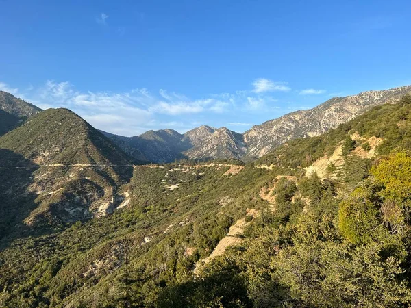 Rancho Cucamonga California Mountain Range Öknen Med Vägar Och Träd — Stockfoto