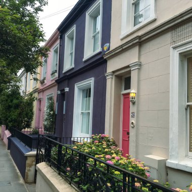 Lodnon UK 'deki Nottingham sokakları. Yüksek kalite fotoğraf