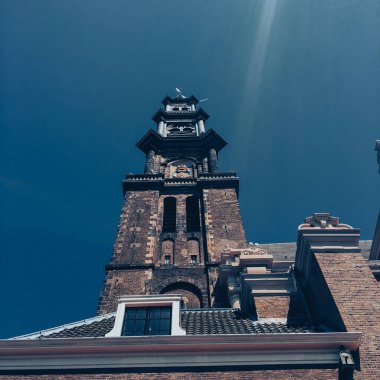 Hollanda mimarisi, Amsterdam, Hollanda 'daki konutların fotoğrafı. Yüksek kalite fotoğraf