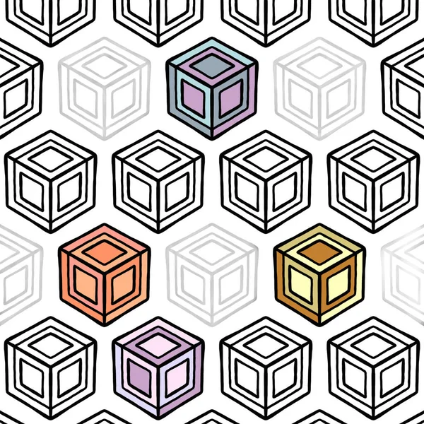 101 Cubes Symmetrical Patterns — Φωτογραφία Αρχείου