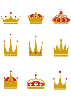crown vector design illustration isolated on white background 