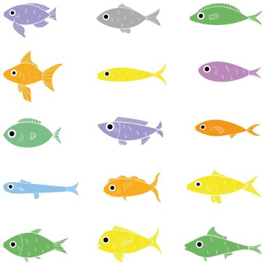 Fish vector design illustration isolated on white background