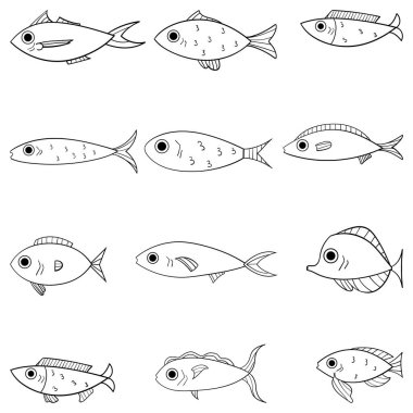 Fish vector design illustration isolated on white background