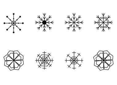 snowflake vector design illustration isolated on white background 