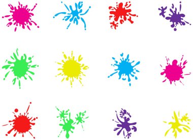 splash colour vector design illustration isolated on white background 