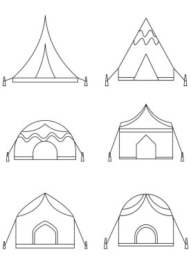 tent vector design illustration isolated on white background 