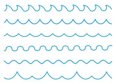 wave vector design illustration isolated on white background 