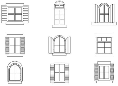 window vector design illustration isolated on white background 