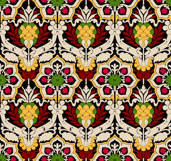 Dekoracyjny Abstrakcyjny Kolorowe Tło Geometryczny Wzór Kwiatowy Ozdobną Ramą Koronki — Zdjęcie stockowe