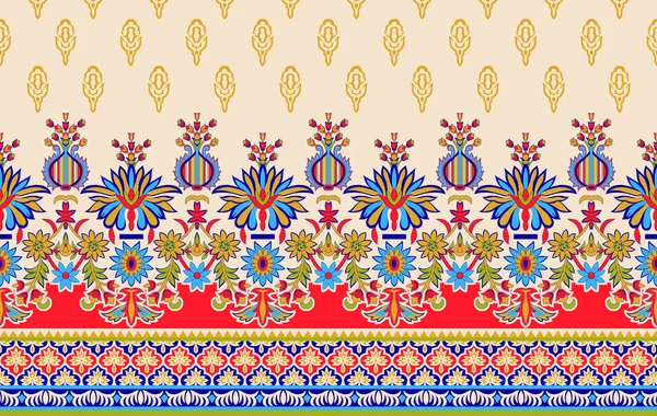 Hand Draws Multi Colored Ethnic Ornamental All Base Background Repeat — Stock Photo, Image