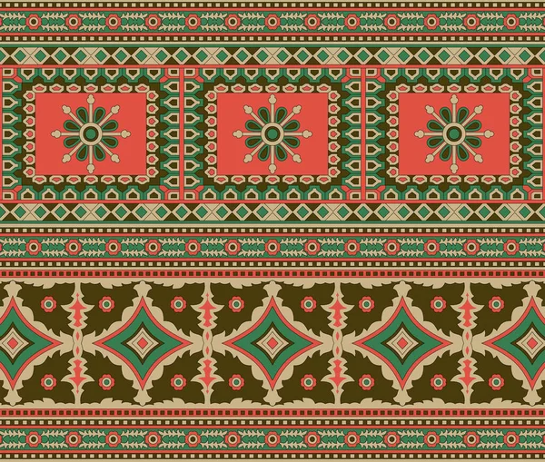 Ajrakh Muster Und Blockdruck Muster Und Batikdruck Musterhintergrund Illustration — Stockfoto