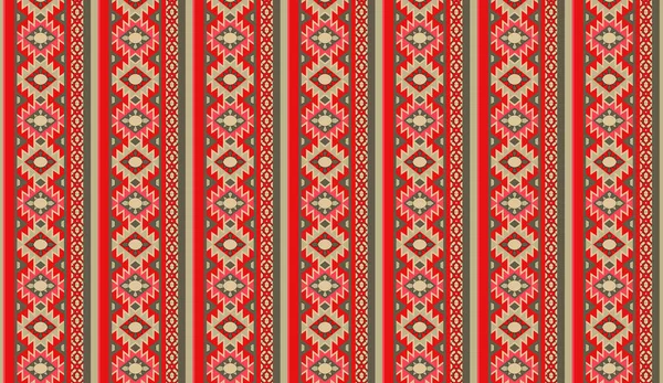 Antiguo Digital Decorativo Tradicional Frontera Patrón Arte Motivo Diseño Textil — Vector de stock