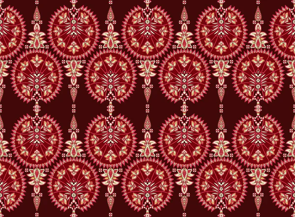 Décoratif Style Oriental Ornemental Motif Floral Sans Couture Pour Papier — Image vectorielle