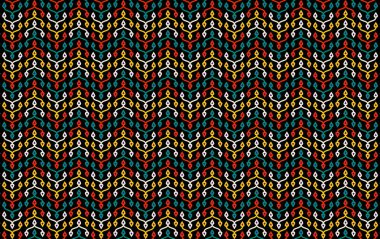 Art Deco tarzında kusursuz desen. Siyah ve altın kaplama. Elmas fayanslar. Pakistan geleneksel şablon geçmişi.