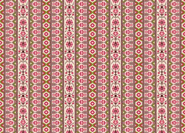 Küçük ölçekli, dikişsiz çiçek desenli zarif, zarif ve modaya uygun bir model. Millefleur 'lar. Özgürlük tarzı. Tekstil, pamuk fabrikası için çiçeksiz kahverengi arka plan. Etnik, el yapımı, dikişsiz desen..